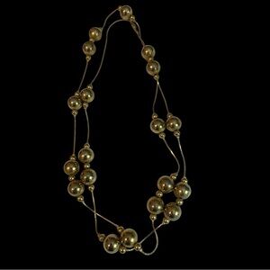 Gold Beaded Layered Necklace - Women Jewelry